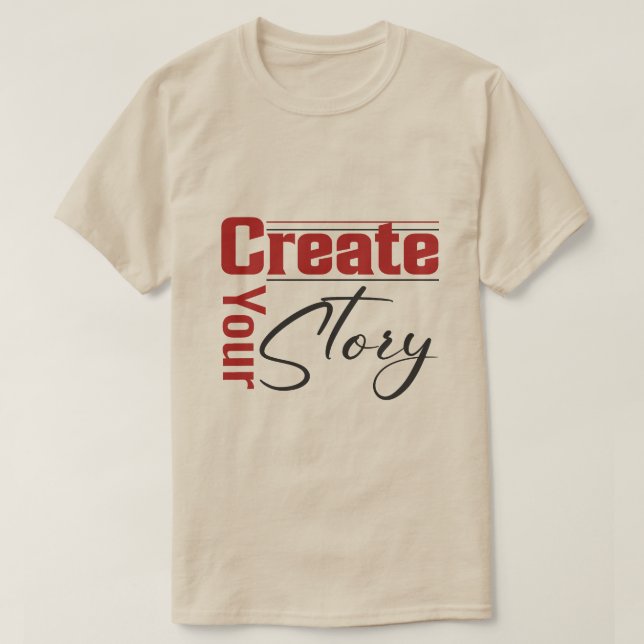 Crie sua camiseta de história (Frente do Design)
