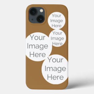 crie sua capa de telefone de fotos mocha castanho