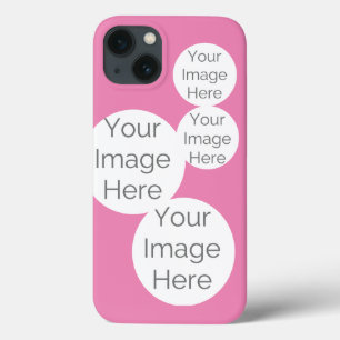 crie sua capa de telefone de fotos rosa