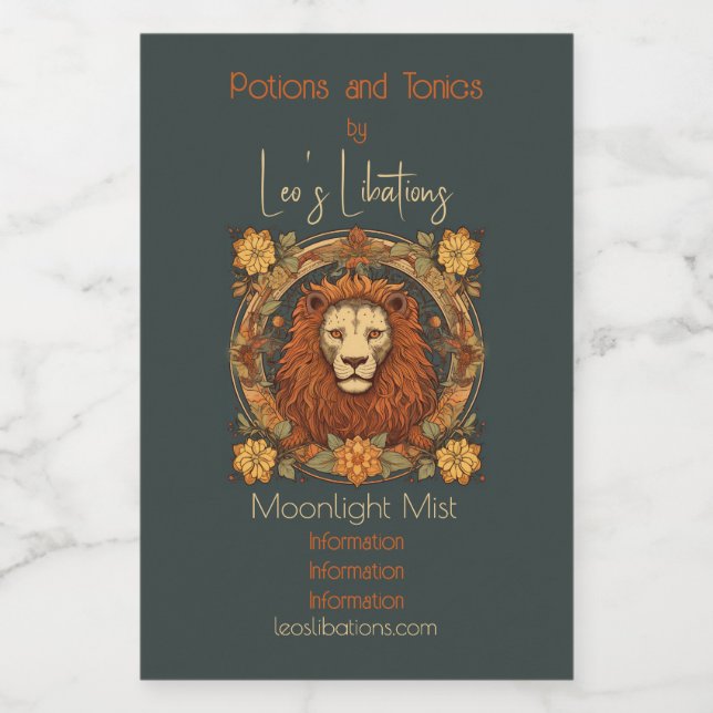 Crie sua própria arte, Leo Zodiac (Rótulo Único)