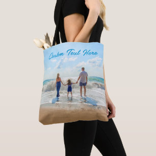 Crie sua própria bolsa tote com foto e texto perso