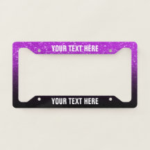 Crie sua própria brilho preto e roxo 