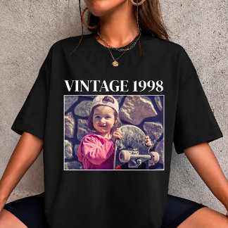Crie Sua Própria Camisa de Aniversário Vintage Aqu