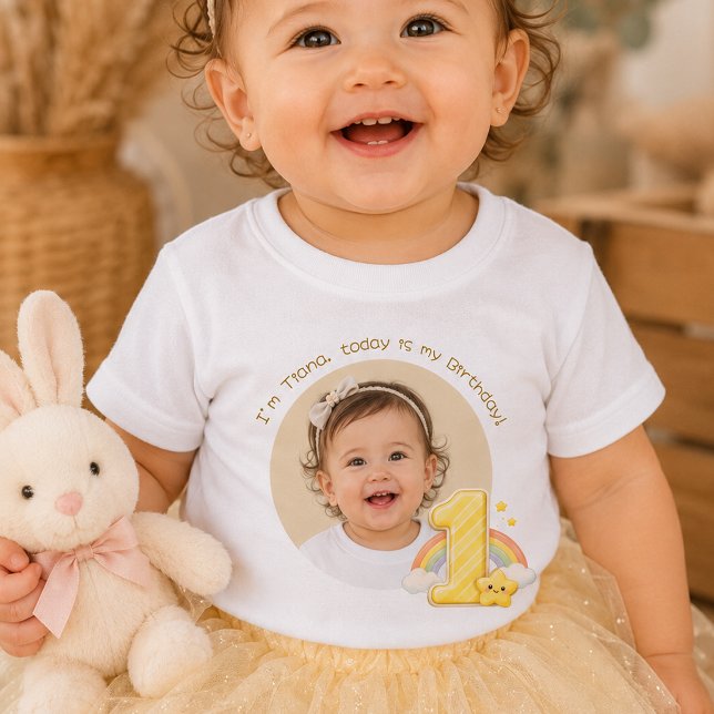 Crie sua própria camiseta de aniversário de bebê c (Criador carregado)