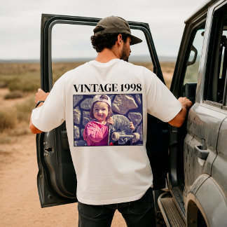 Crie Sua Própria Camiseta de Aniversário Vintage A