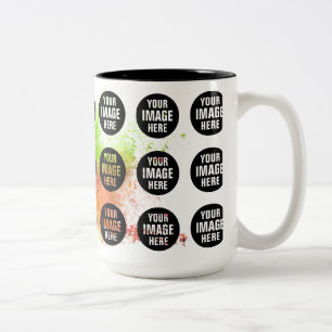 Crie sua própria caneca de café de 15oz e duas ton