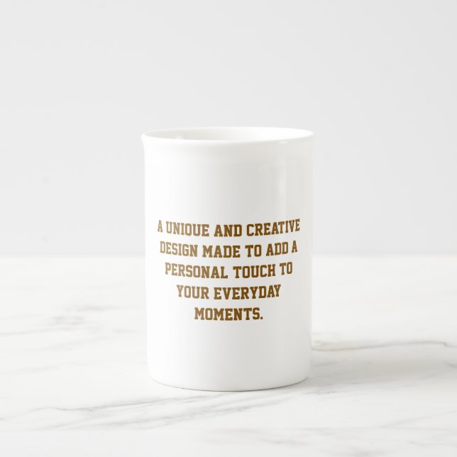Crie Sua Própria Caneca de Porcelana (Frente)