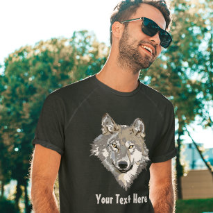 Crie Sua Própria Cinza Wolf T-Shirt