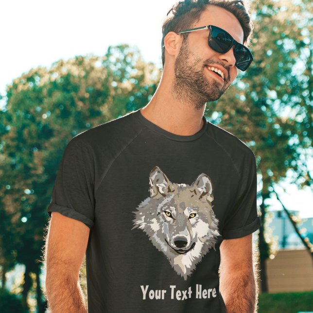 Crie Sua Própria Cinza Wolf T-Shirt (Criador carregado)