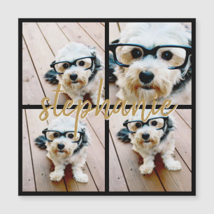 Crie sua própria coleção de 4 fotos - Nome do s