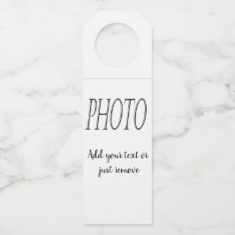 Crie sua própria etiqueta de pendurar garrafa