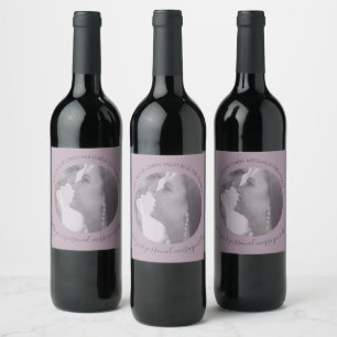 Crie Sua Própria Etiqueta Roxo Do Vinho Fotográf