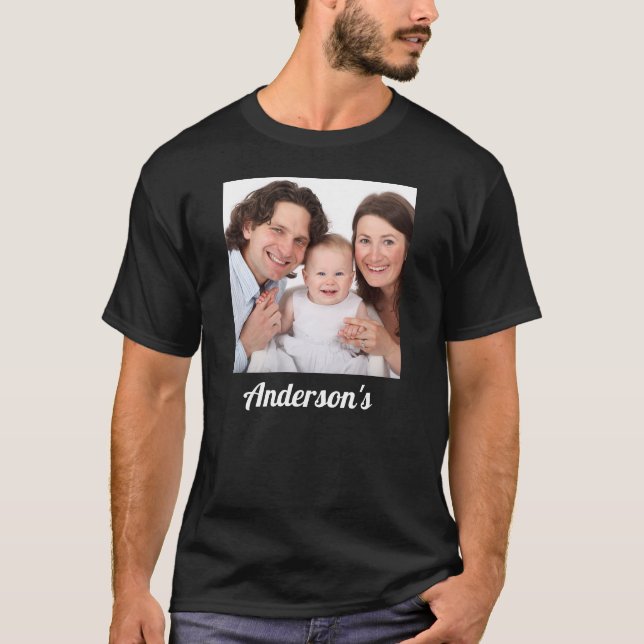 Crie Sua Própria Família Fotografia T-Shirt (Frente)