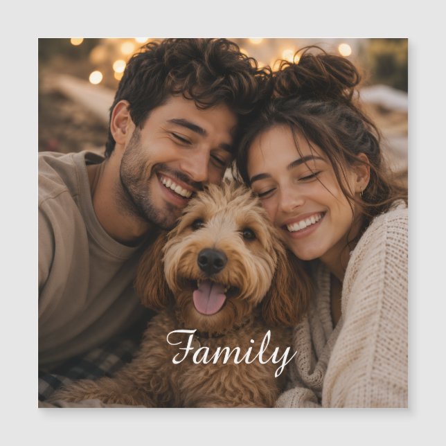 Crie sua própria família personalizada (Frente)