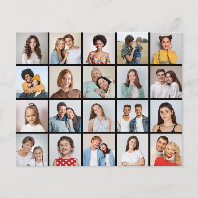 Crie Sua Própria Folha/Cartão De Papel De Colagem  (Frente)