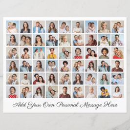 Crie sua própria folha de papel de colagem de foto