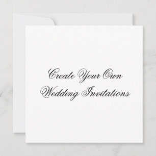 Crie Sua Própria Forma Quadrada de Convites de Cas