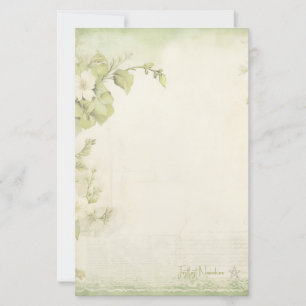 Crie Sua Própria Papelaria Vintage Morning Glory