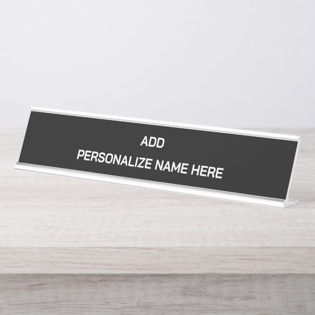 Crie sua própria placa de identificação de mesa lo (Frente)