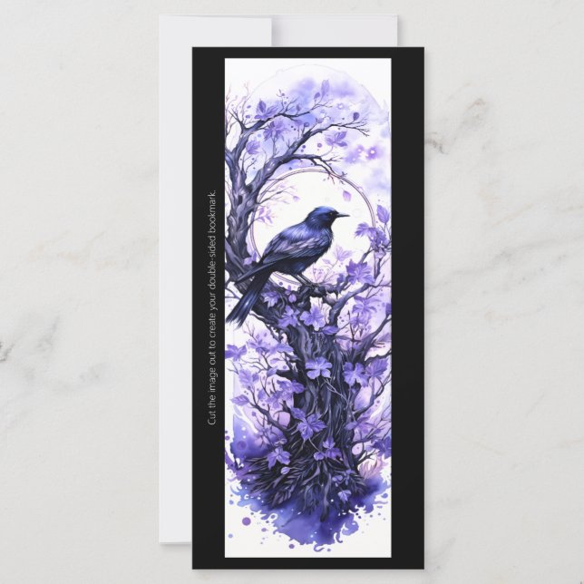 Crie Sua Própria Placa De Marcador Raven Roxo (Frente)