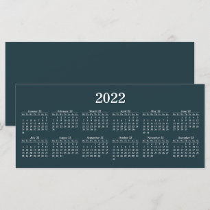 Crie sua própria placa plana de calendário 2022