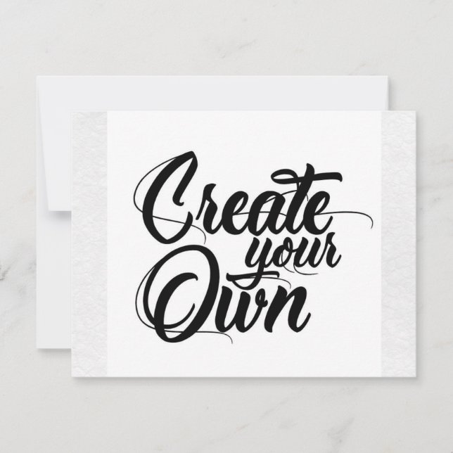 Crie sua própria placa RSVP (Frente)