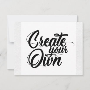 Crie sua própria placa RSVP