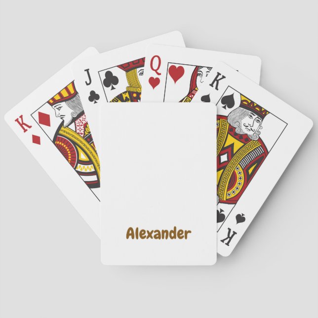 Crie Suas Próprias Cartas de Baralho (Verso)