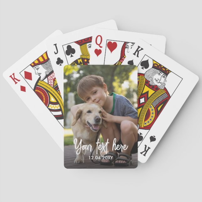Crie suas próprias cartas de baralho com fotos (Verso)