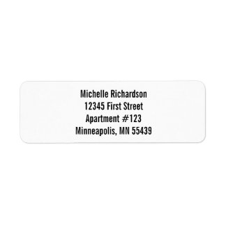 Crie suas próprias etiquetas de endereço de devolu