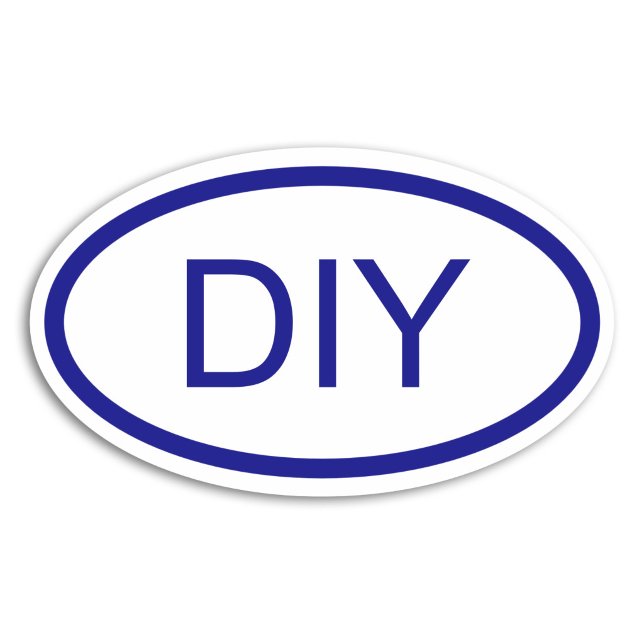 Crie um adesivo oval estilo Euro Azul (Create a Blue Euro Style Oval Sticker)
