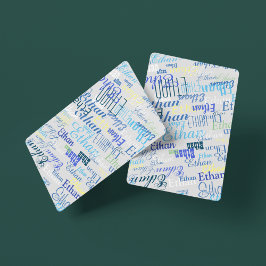 Crie um baralho com seu próprio nome