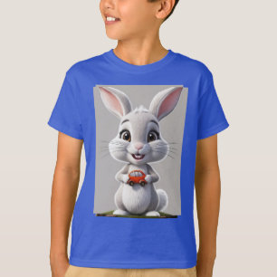 Crie um design de personagem de uma camiseta peque