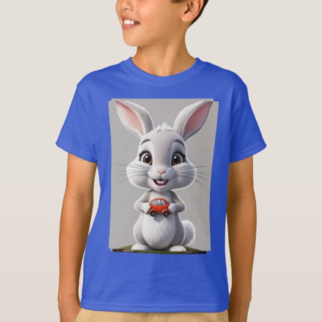 Crie um design de personagem de uma camiseta peque (Frente)