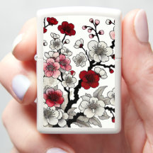 Crimson Blossom Elegance - Flora Inspirada no Japo