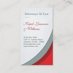 Crimson Red Law Firme Legal Corporate Cartão de vi