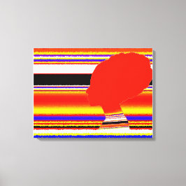 Crimson Spectrum Head Canvas