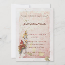 Crimson sussurra convite para aniversário de 40 an