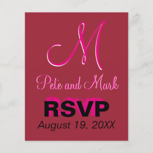 Crimson Wedding Monograma Valor Orçamento Fabuloso