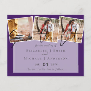 Crio Próprio Moderno Salve a Data Cartões de Casam