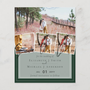 Crio Próprio Moderno Salve a Data Cartões de Casam