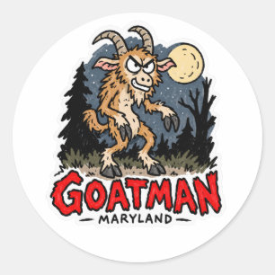 Criptídeo Goatman Maryland Adesivo
