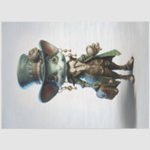 Críquete de Penélope de Papel Tecido de Decoupage