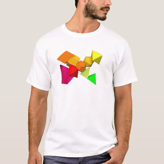 Cris Cross Geométrico Design de T-shirt (Frente)