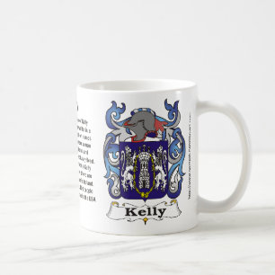 Crista da família de Kelly em uma caneca