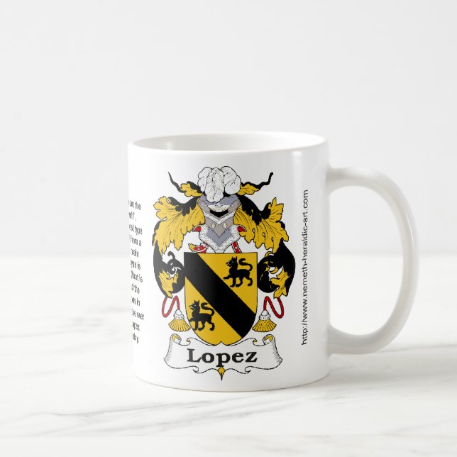 Crista da família de López em uma caneca (Direita)