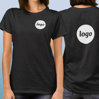 Crista de Logotipo Simples e Camiseta de Negócios