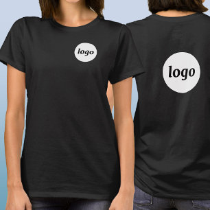 Crista de Logotipo Simples e Camiseta de Negócios 