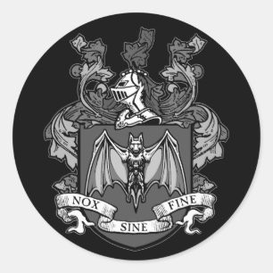 Crista de Morcego Cinza - Adesivo