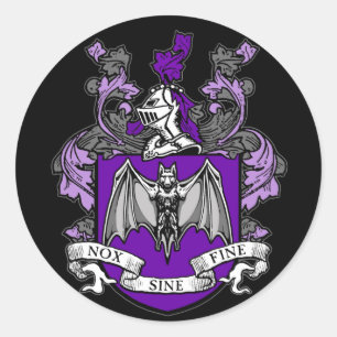 Crista de Morcego Roxa - Adesivo